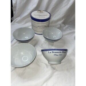 "Kiss that Frog"La Brasserie Bleue Paris 7ème Set Of 4 Bowls French Bistro Decor